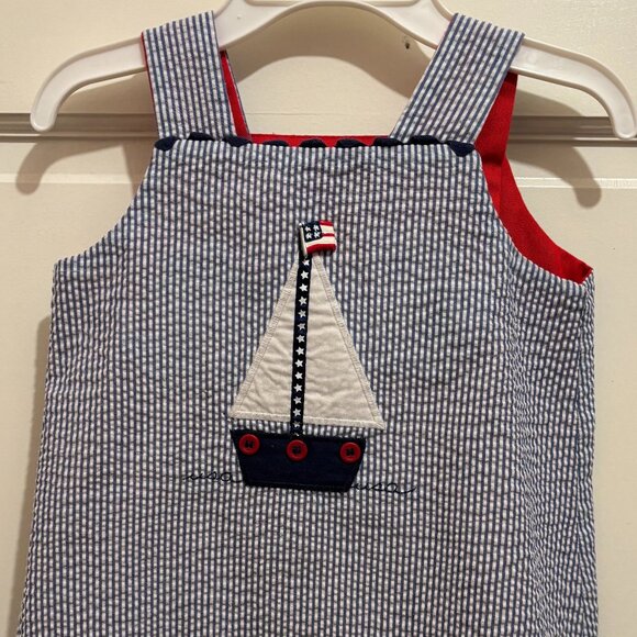 The Bailey Boys Other - Toddler girls Bailey Boys reversible sailboat jumper size 18mths